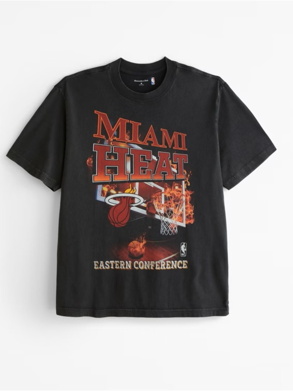 Abercrombie & Fitch x NBA Miami Heat Graphic T-Shirt Men’s Large Black